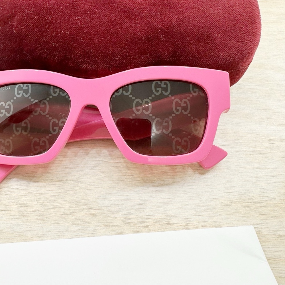 New authentic GUCCI Acetate Square Frame Sunglasses - Picture 8 of 11